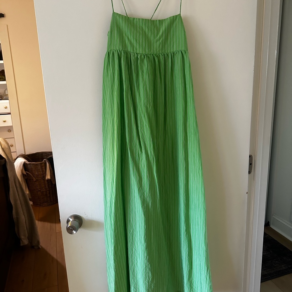 Zara Striped Green Dress